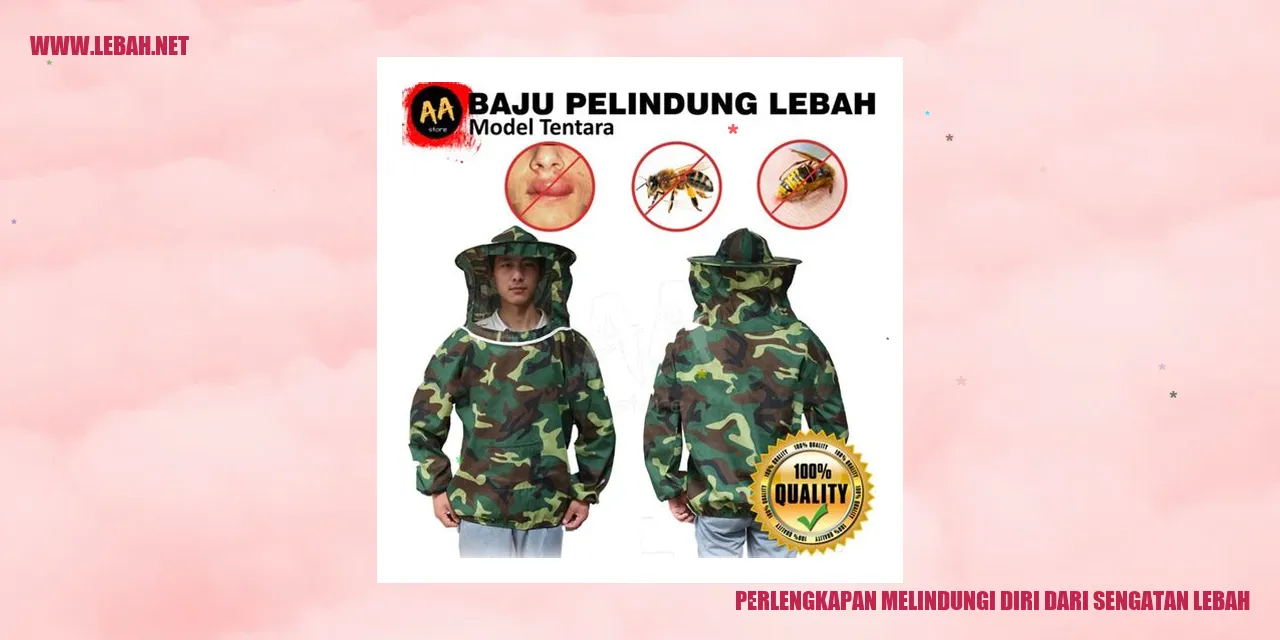 Perlengkapan Melindungi Diri dari Sengatan Lebah