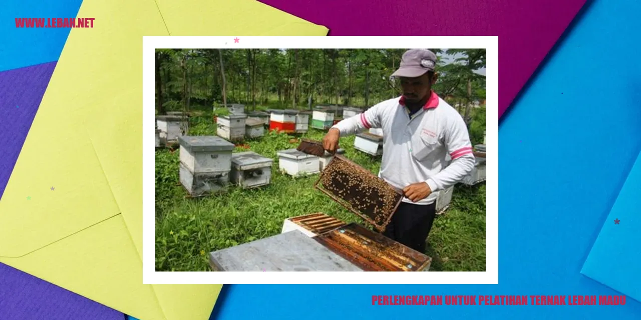 perlengkapan untuk pelatihan ternak lebah madu