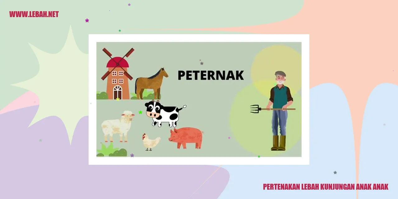 pertenakan lebah kunjungan anak anak