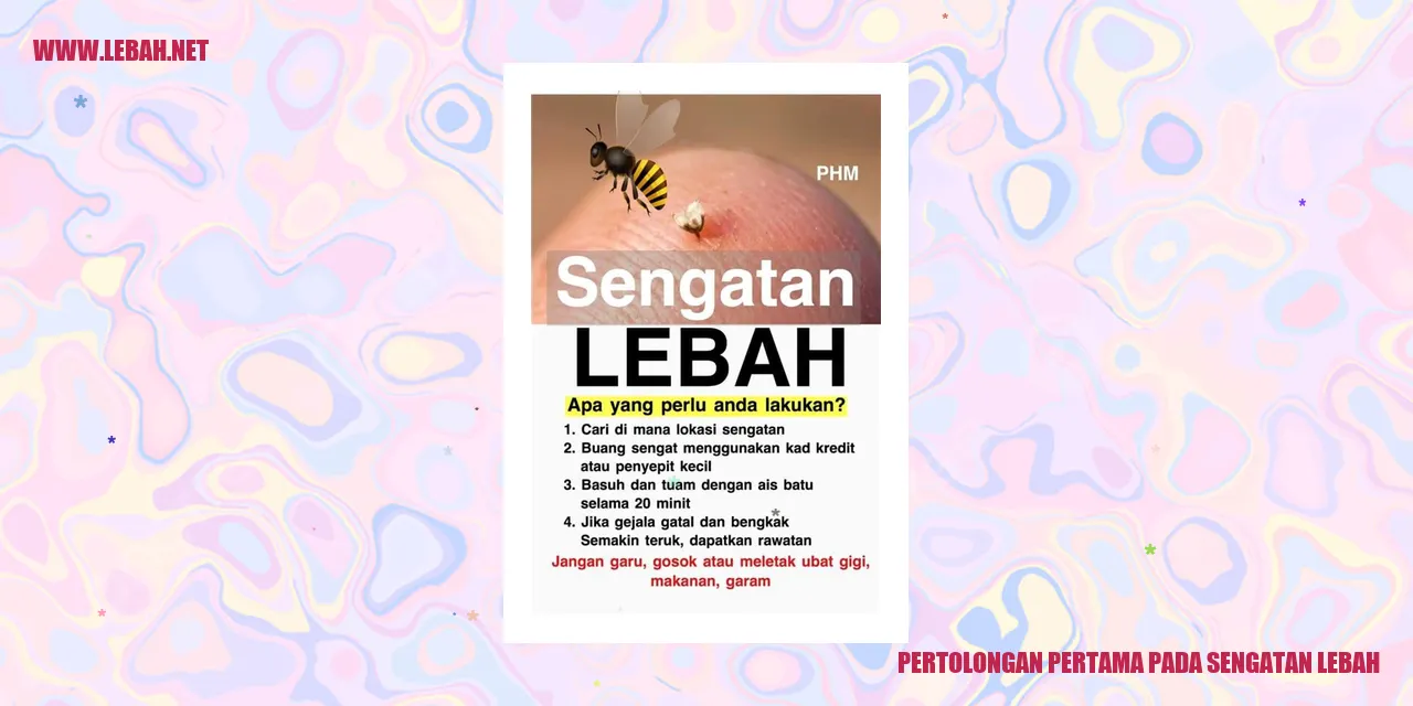 pertolongan pertama pada sengatan lebah