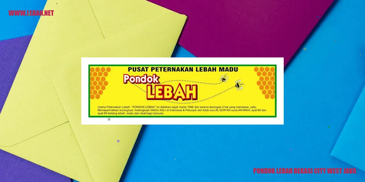 Pondok Lebah Bekasi City West Java
