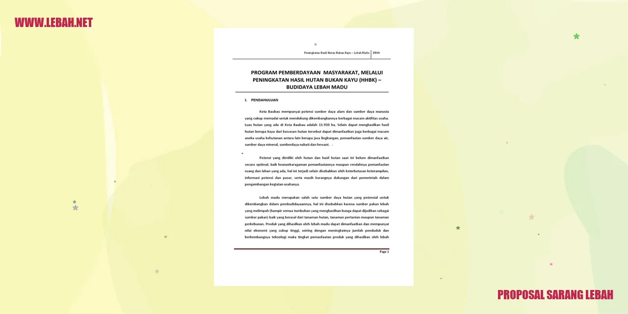 Proposal Sarang Lebah
