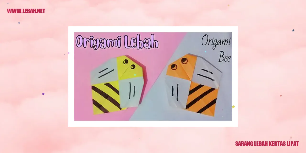 Sarang Lebah Kertas Lipat