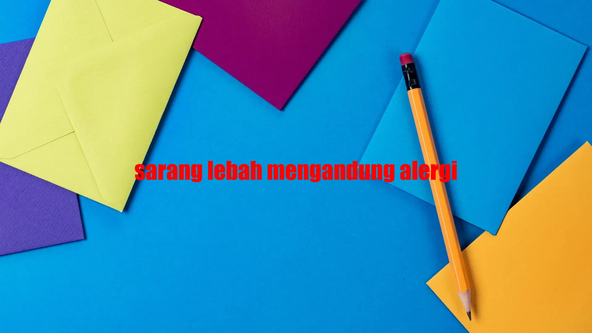 sarang lebah mengandung alergi