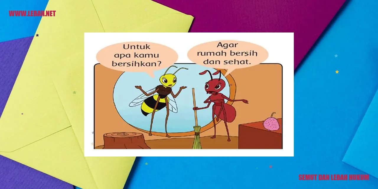 Gambar semut dan lebah hukum