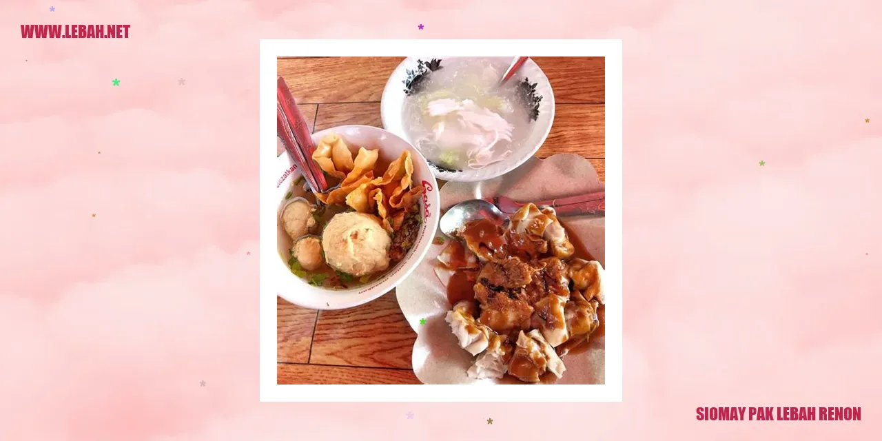Siomay Pak Lebah Renon