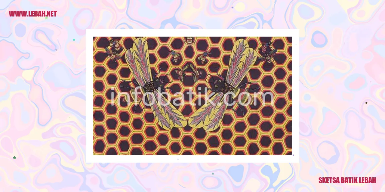 Sketsa Batik Lebah