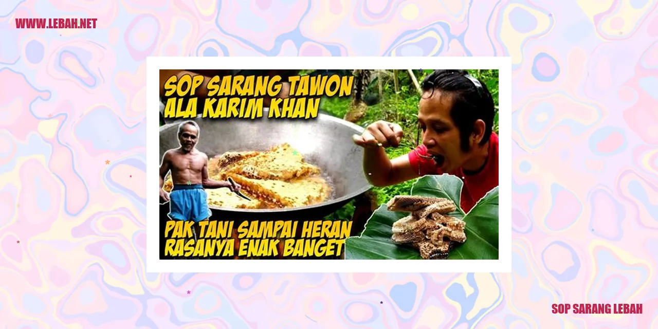sop sarang lebah