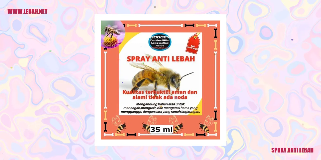 spray anti lebah