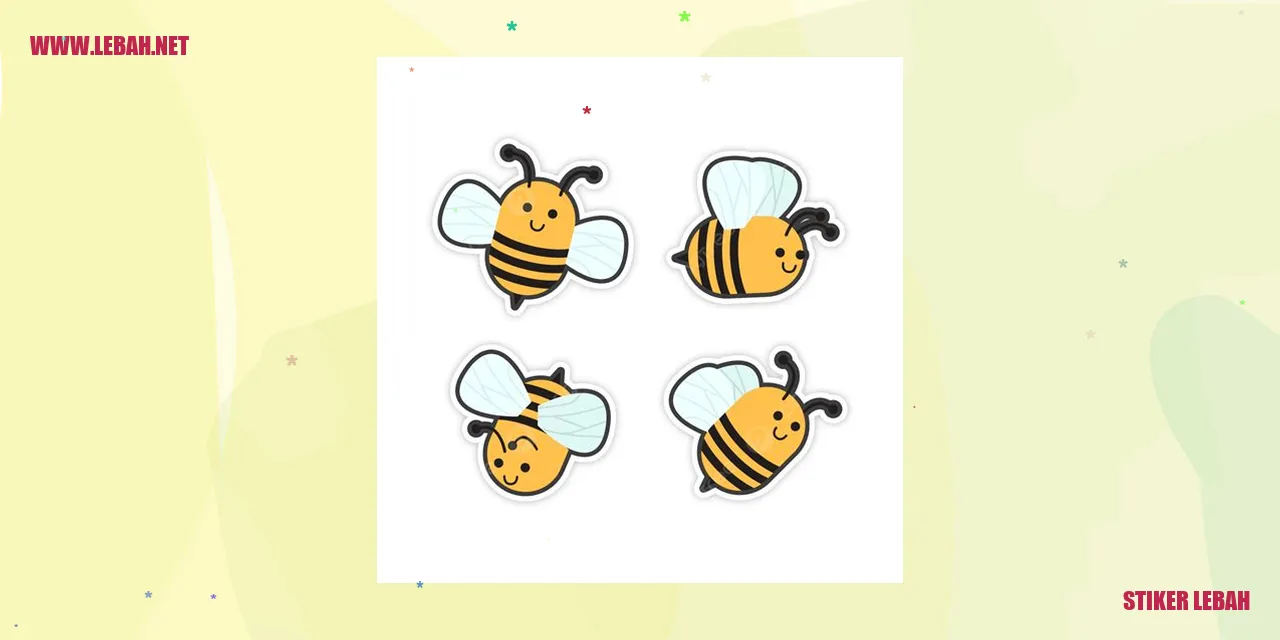 stiker lebah