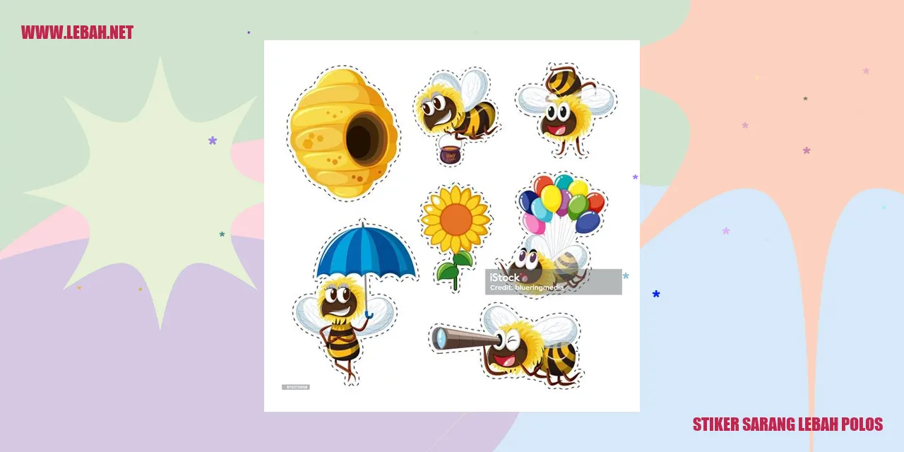 Stiker Sarang Lebah Polos