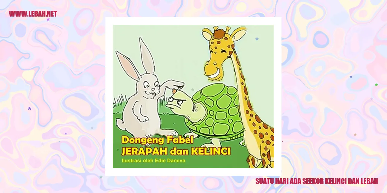 suatu hari ada seekor kelinci dan lebah