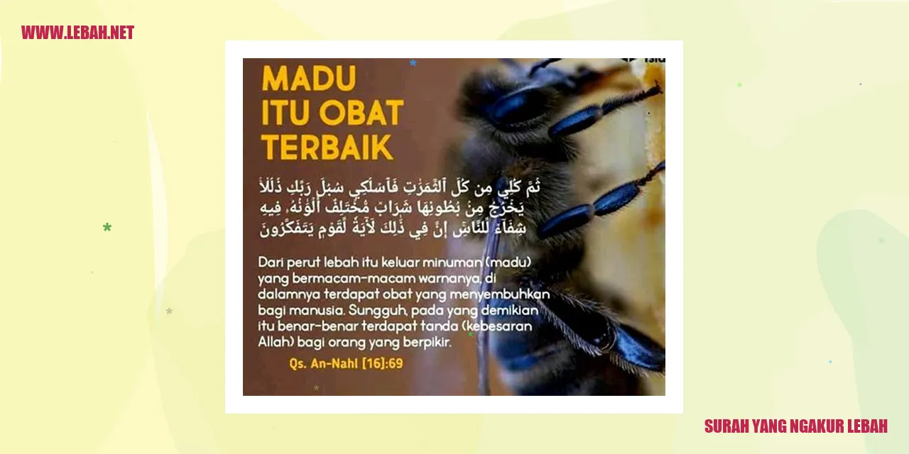 surah yang ngakur lebah