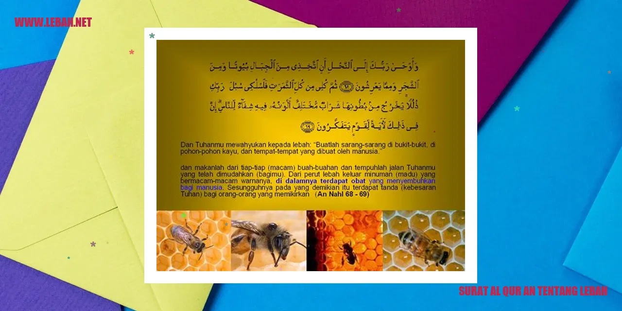 Surat Al-Qur'an Tentang Lebah