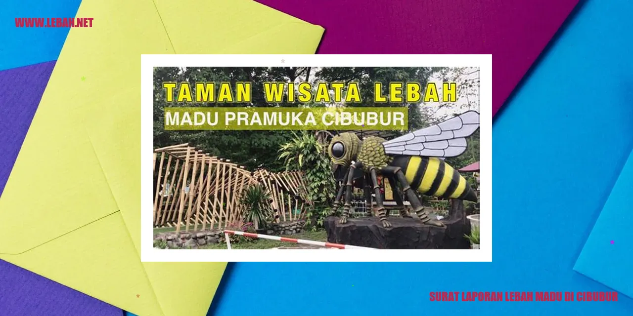 Surat Laporan Lebah Madu di Cibubur