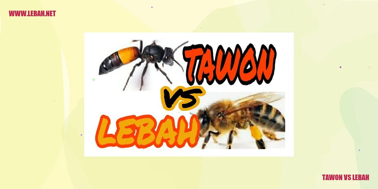Gambar Tawon vs Lebah