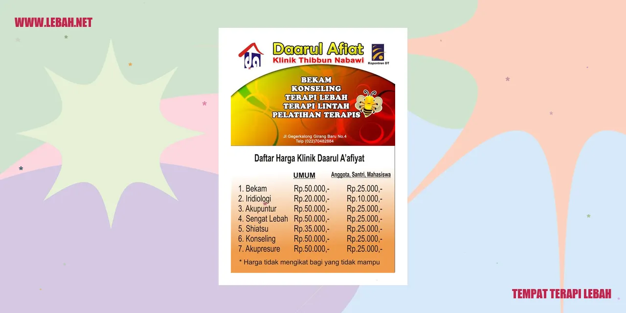 tempat terapi lebah