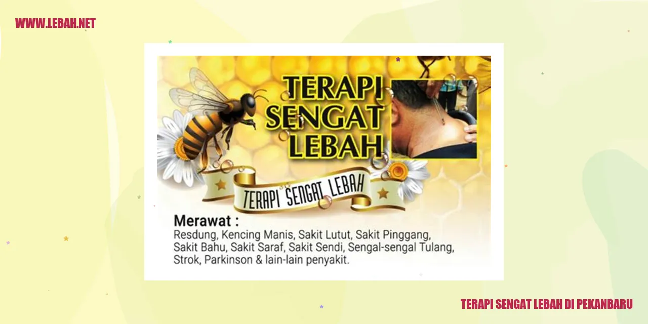 Terapi Sengat Lebah di Pekanbaru